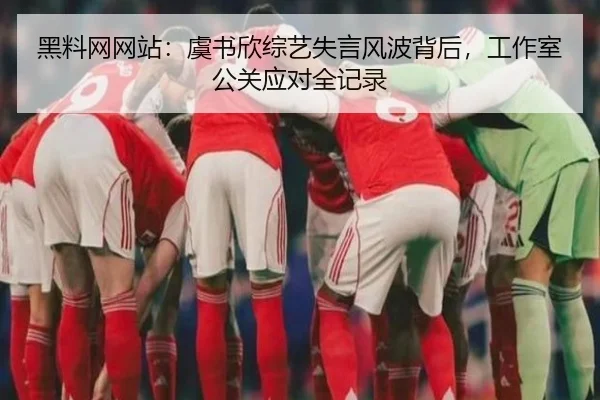 黑料网网站：虞书欣综艺失言风波背后，工作室公关应对全记录